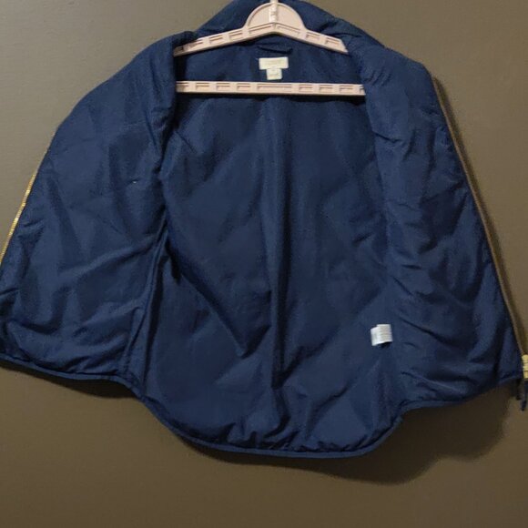 J. Crew Women's Quilted Down Vest Navy Blue SIZE XS - Picture 4 of 7